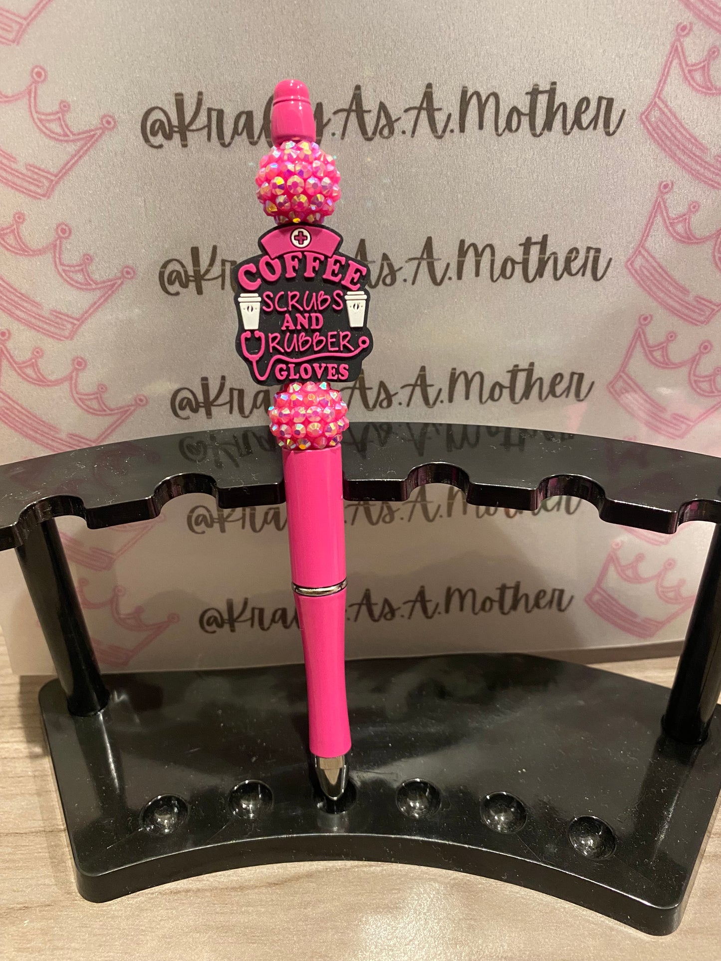 Bubblegum Beaded Pen | Krafty As A Mother
