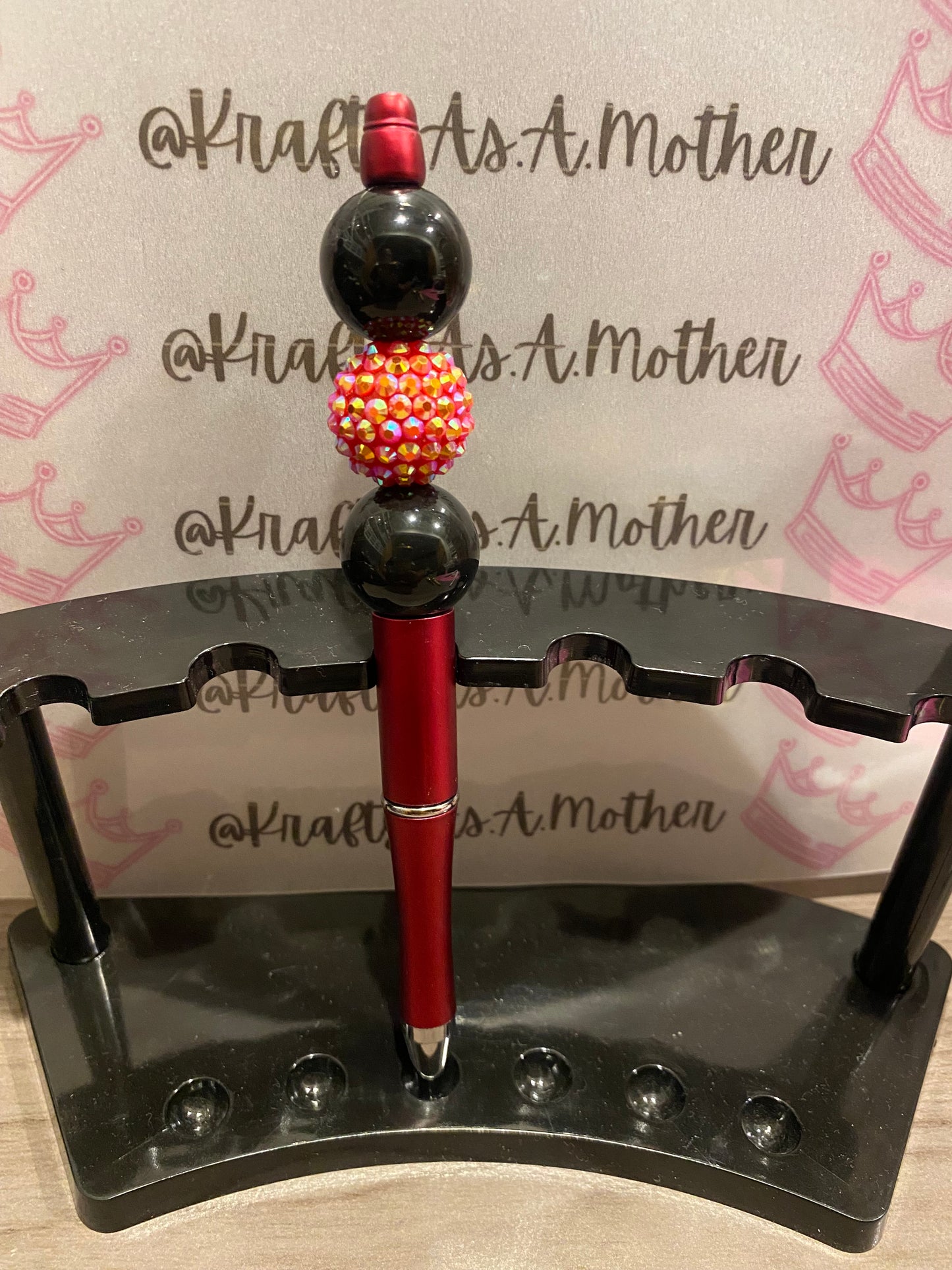 Bubblegum Beaded Pen | Krafty As A Mother