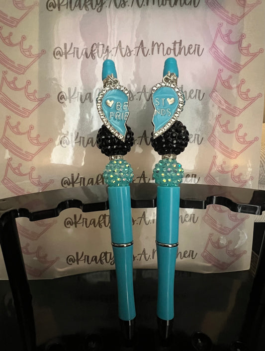 Bubblegum Beaded Pen (Set) | Krafty As A Mother