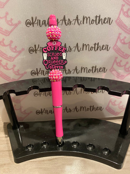 Bubblegum Beaded Pen | Krafty As A Mother