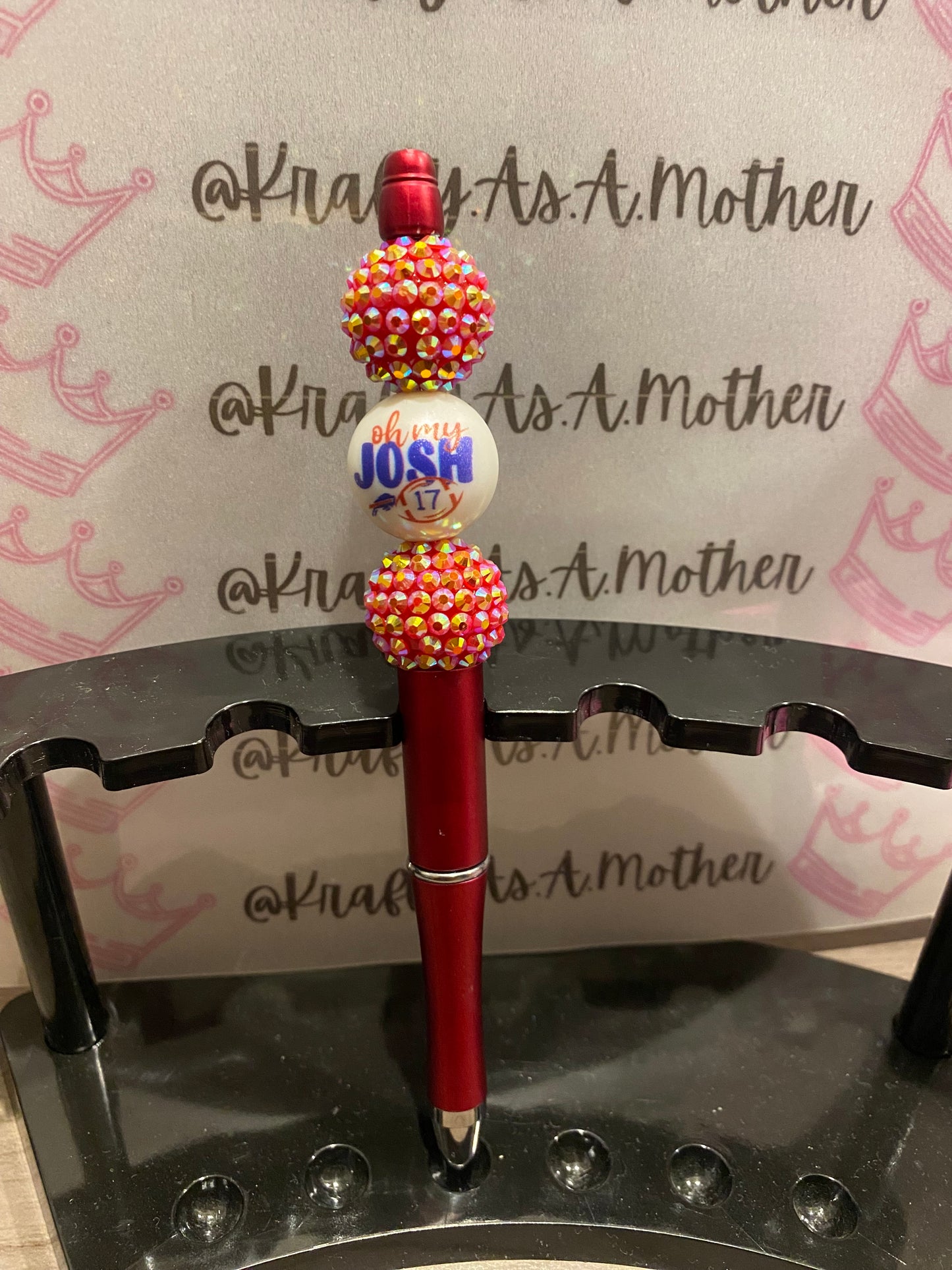 Bubblegum Beaded Pen | Krafty As A Mother