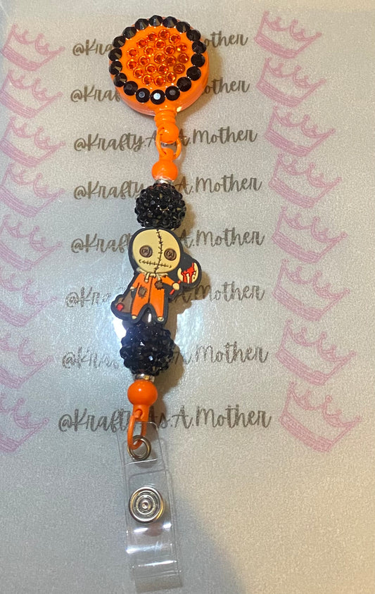 Beaded Badge Reel | Krafty As A Mother