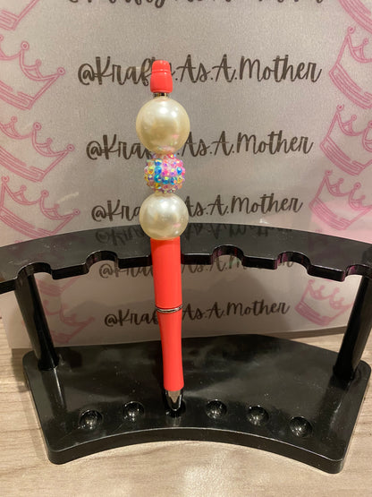 Bubblegum Beaded Pen | Krafty As A Mother