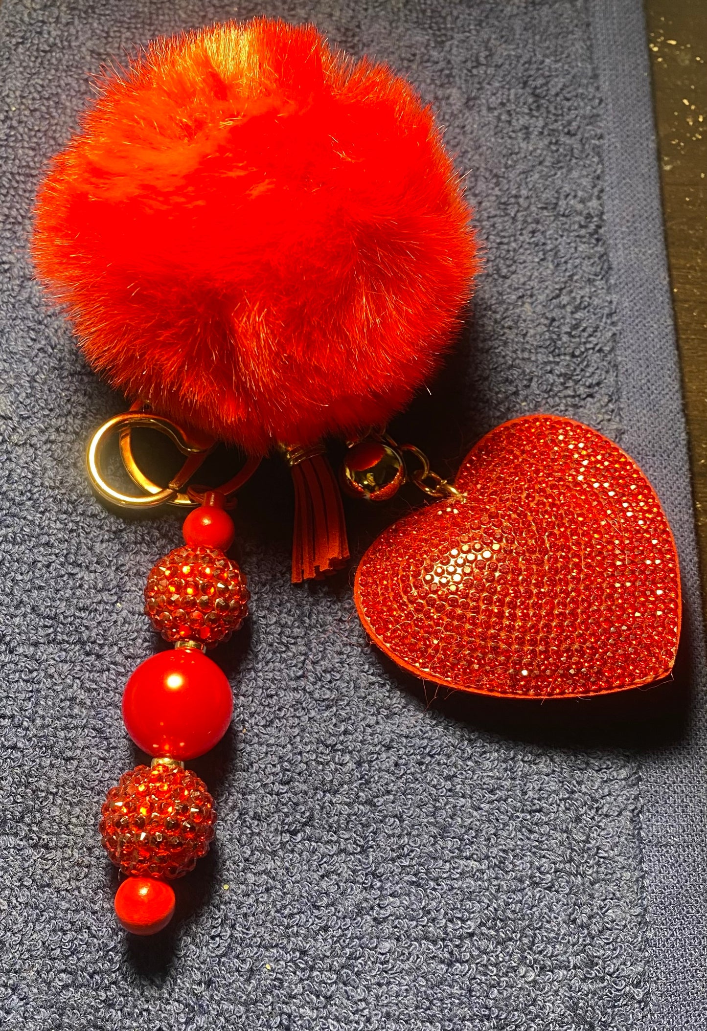 Beaded Heart Keychain | Krafty As A Mother