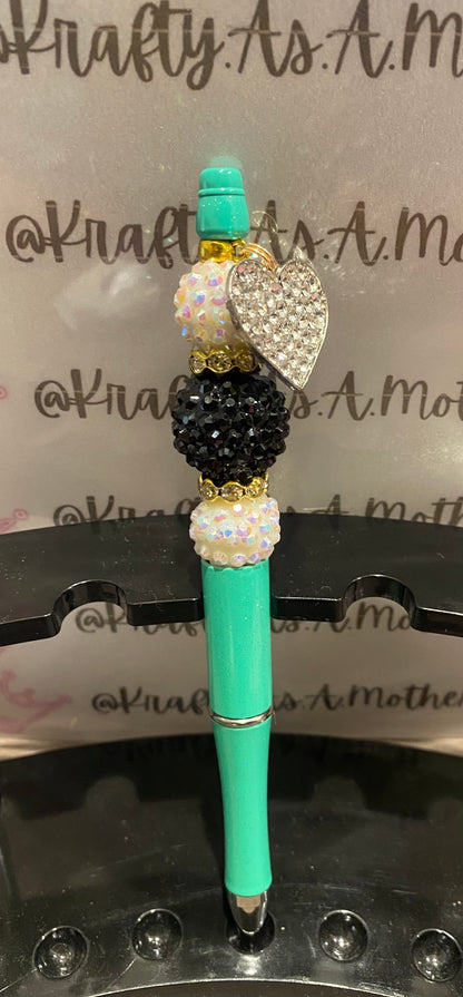Bubblegum Beaded Pen | Krafty As A Mother