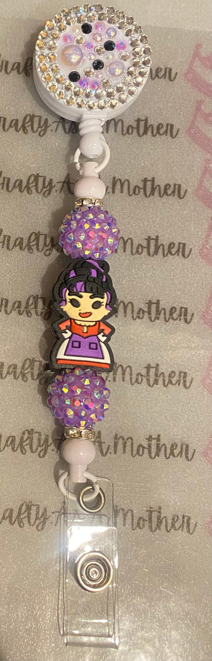 Beaded Badge Reel | Krafty As A Mother